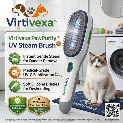 Virtivexa™ PawPurify UV Steam Brush